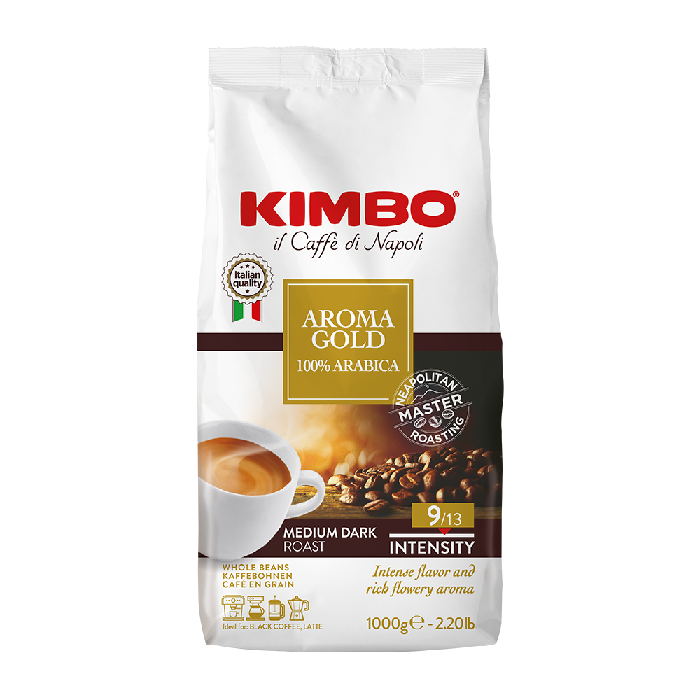 Aanbieding Kimbo - koffiebonen - Aroma Gold (ean 8002200102180)