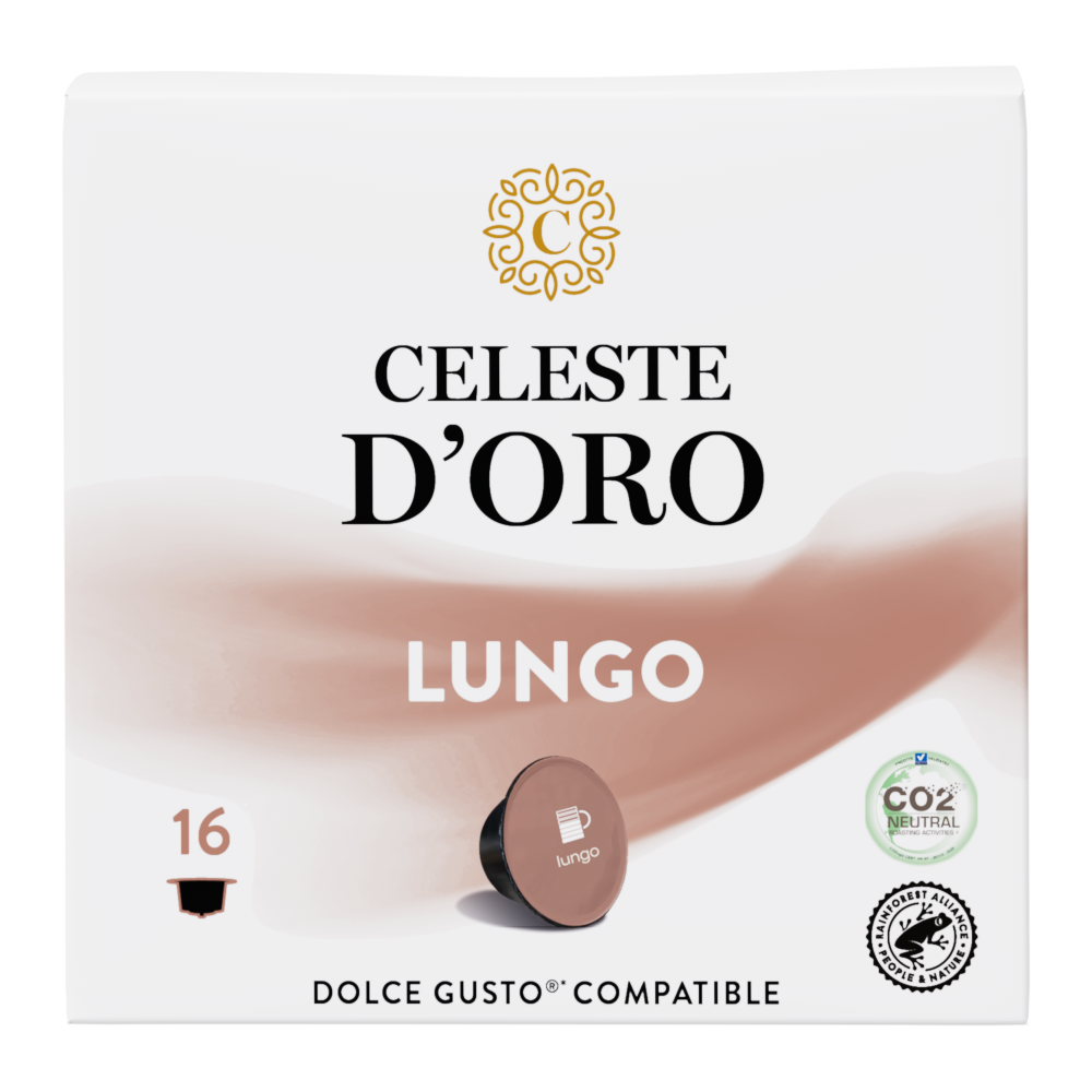 Aanbieding Celeste d'Oro - Finest Lungo - 16 DG cups (ean 8719418031804)