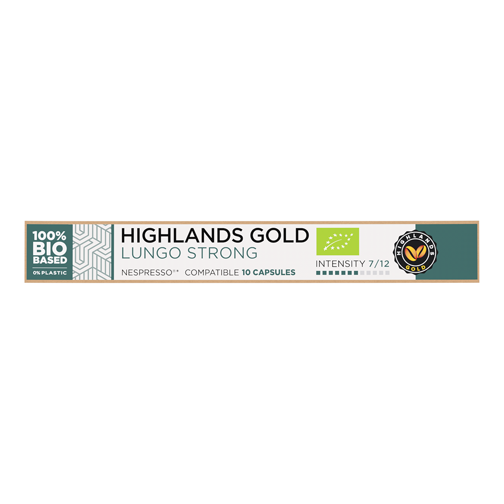 Aanbieding Highlands Gold Lungo Strong - Bio