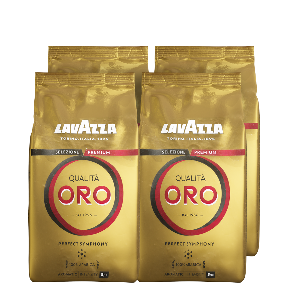 Aanbieding Voordeelpakket Lavazza Qualita Oro - 4 x 1 KG koffiebonen (ean )