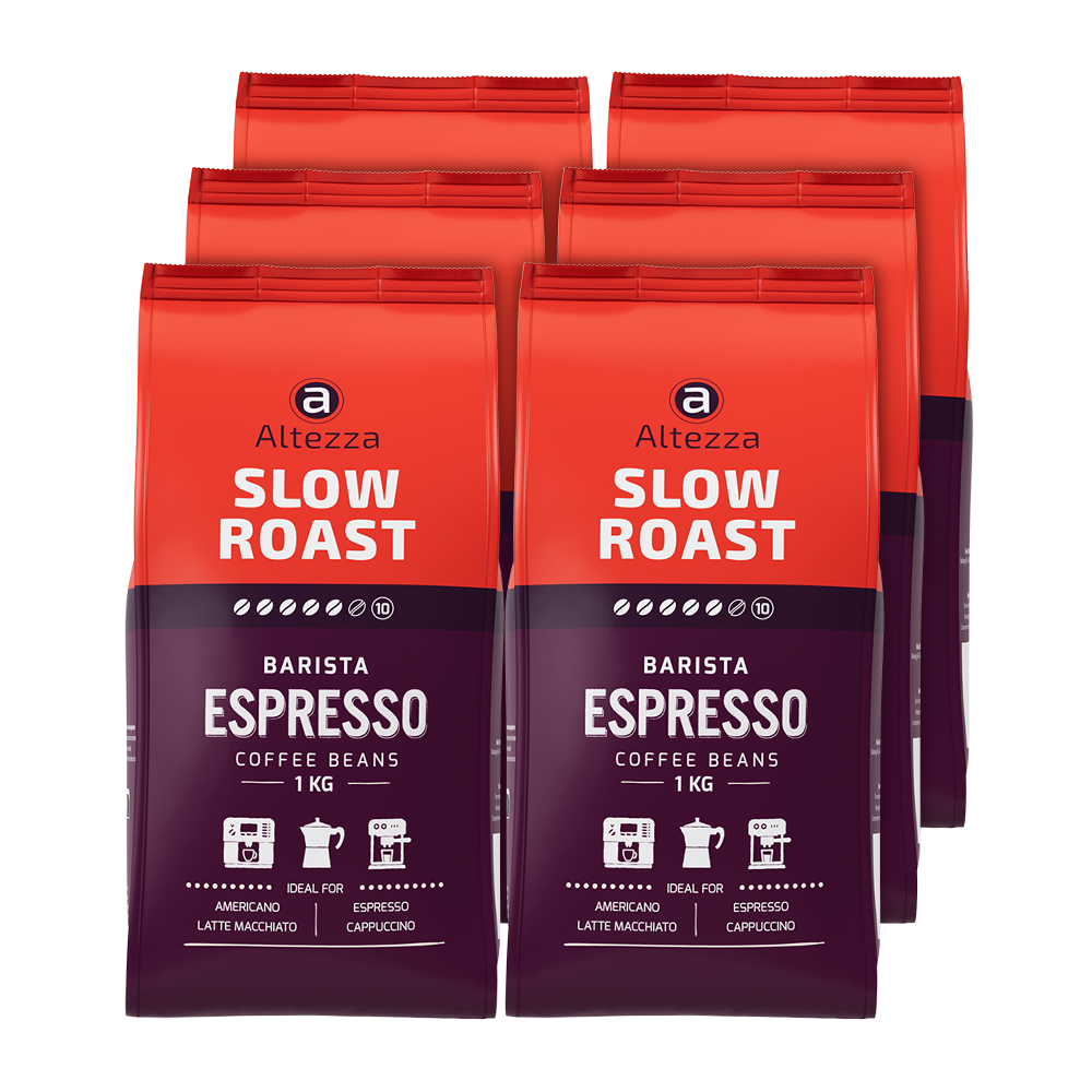 Aanbieding Voordeelpakket - Altezza Slow Roast Espresso - 6 x 1 KG koffiebonen (ean )