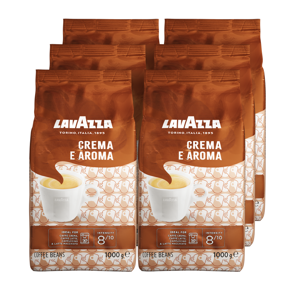 Aanbieding Voordeelpakket Lavazza Crema e Aroma - 6 x 1 KG koffiebonen (ean )