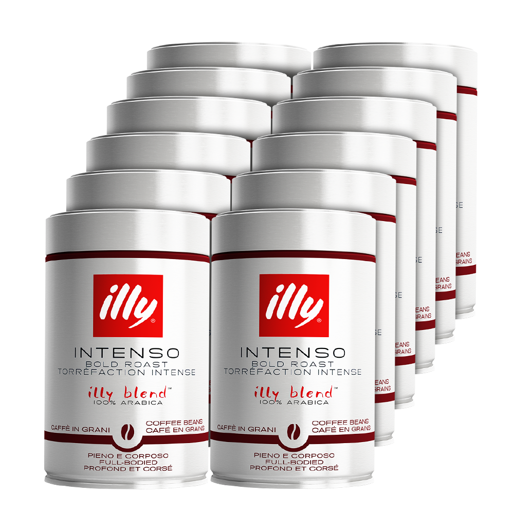 Aanbieding Voordeelpakket illy Intenso (Donkere Branding) - 12 x 250 GR koffiebonen (ean )