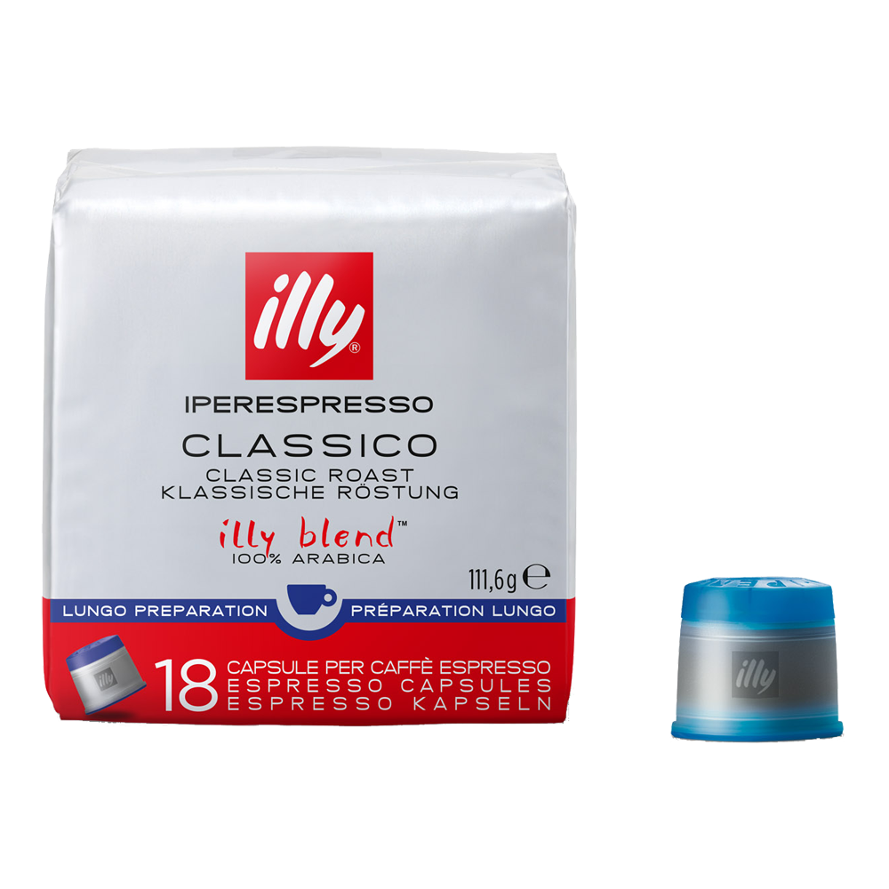 Aanbieding illy Classico Lungo - 18 Iperespresso-capsules (ean 8003753979076)