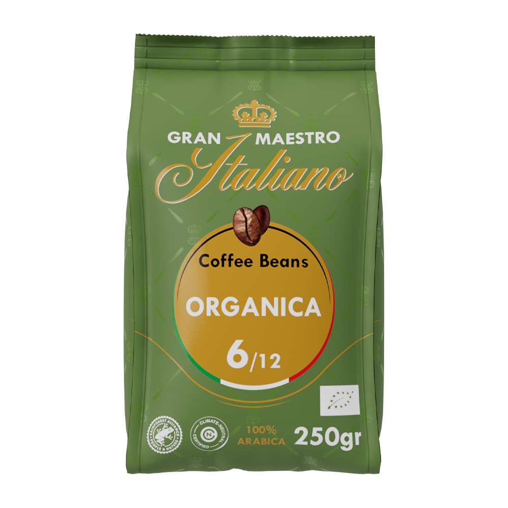 Aanbieding Gran Maestro Italiano Organica - Bio koffiebonen 250 GR (ean 8719418014920)