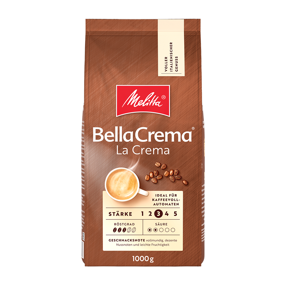 Aanbieding Melitta Bella Crema La Crema - Koffiebonen 1 KG (ean 4002720008102)