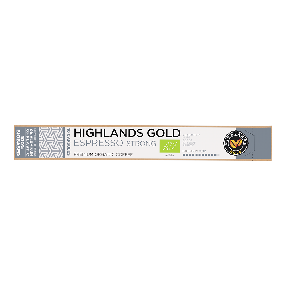 Aanbieding Highlands Gold Espresso Strong - Bio