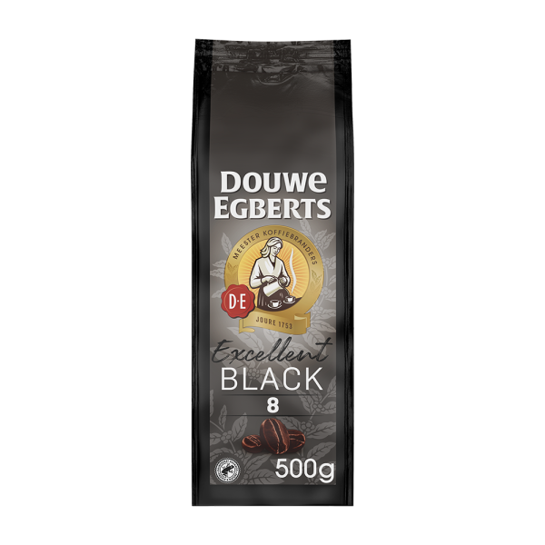 Aanbieding Douwe Egberts Excellent Black - Koffiebonen 500 GR (ean 8711000568392)