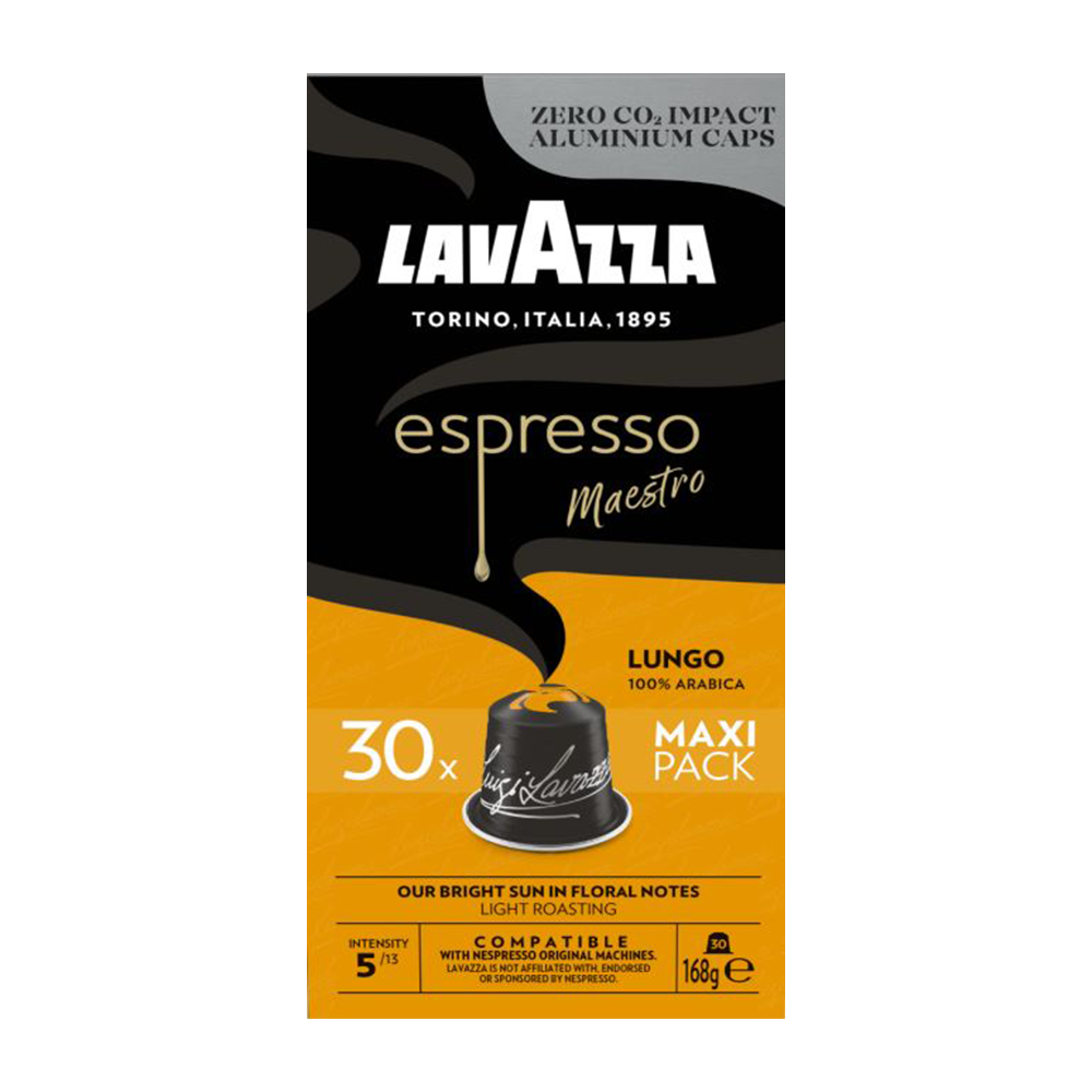 Aanbieding Lavazza Espresso Maestro Lungo - 30 Koffiecups (ean 8000070067776)