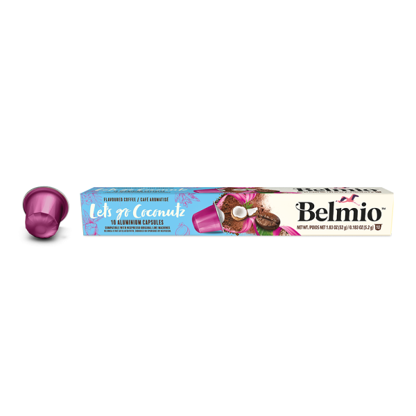 Aanbieding Belmio Let&apos;s Go Coconutz - 10 Koffiecups (ean 5415150315815)