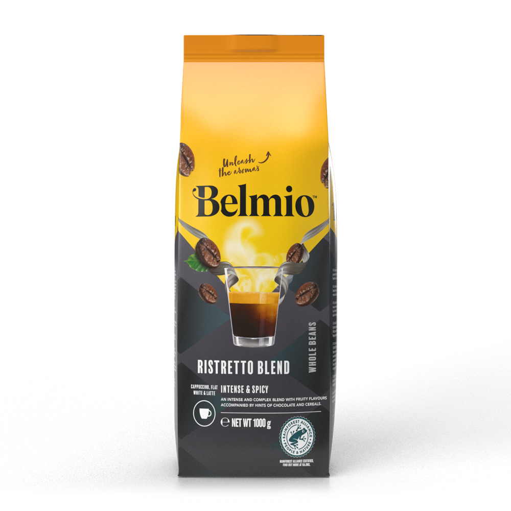 Aanbieding Belmio Ristretto Blend - koffiebonen 1KG (ean 5415150390942)