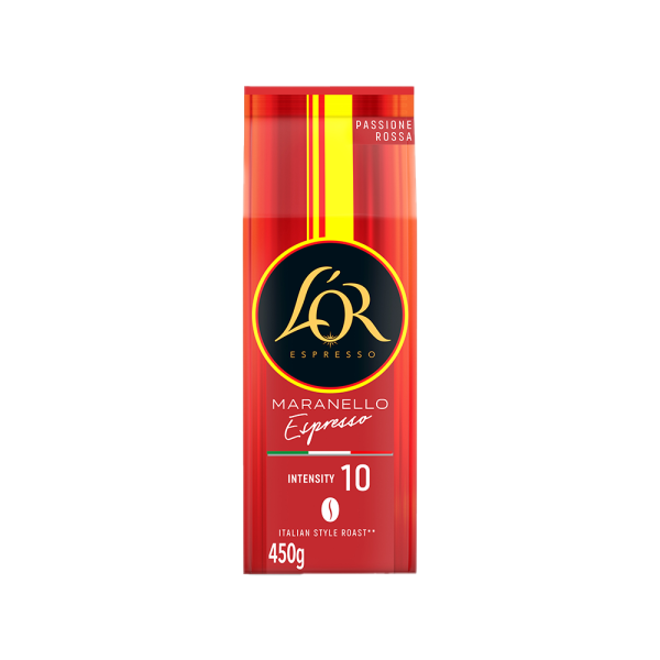 Aanbieding L&apos;OR Maranello Espresso - koffiebonen 450 GR (ean 8711000560976)