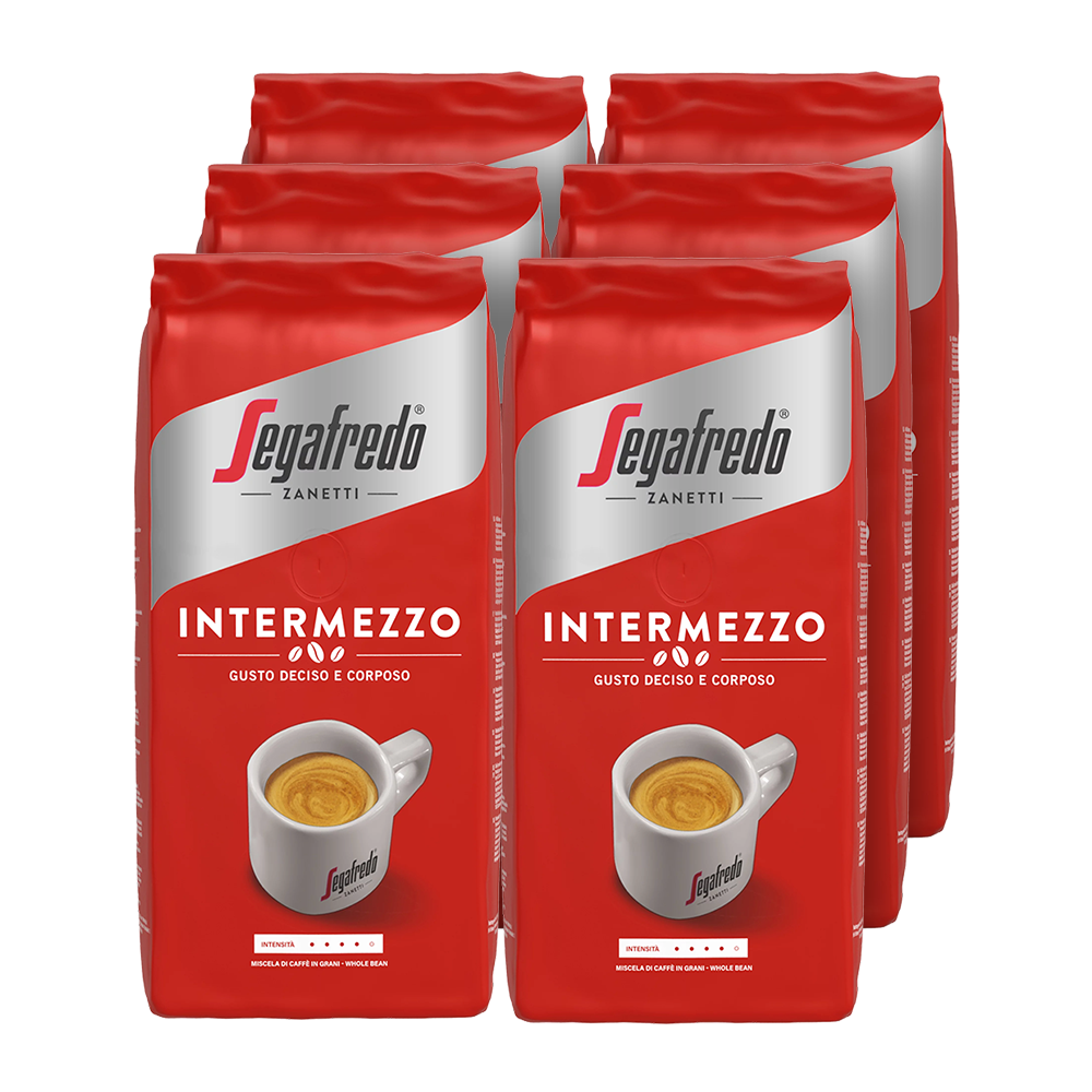 Aanbieding Voordeelpakket Segafredo Intermezzo - 6 x 1 KG koffiebonen (ean )