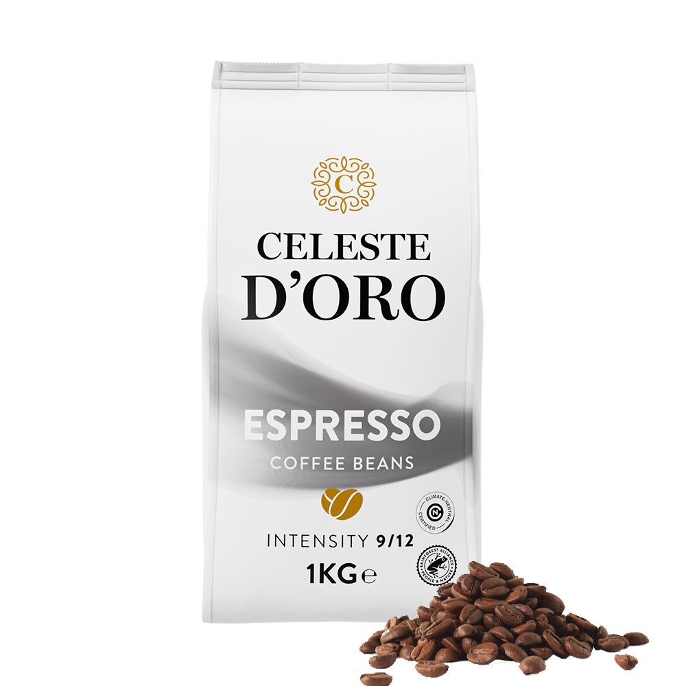 Aanbieding Celeste d'Oro Finest Espresso - Koffiebonen 1 KG (ean 8719418030067)