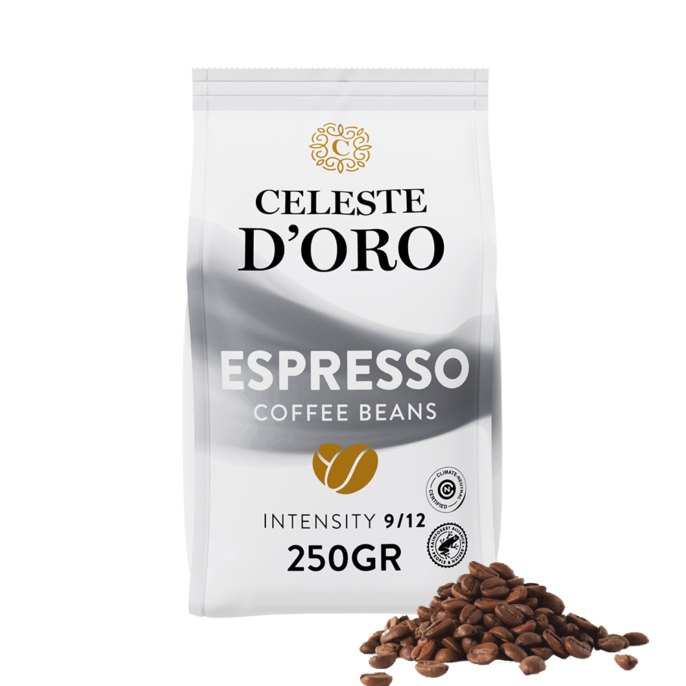 Aanbieding Celeste d'Oro - koffiebonen - Finest Espresso (250 gram) (ean 8719418030128)