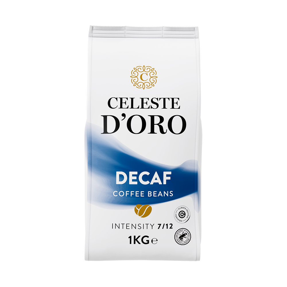 Aanbieding Celeste d'Oro Finest Decaf - Koffiebonen 1 KG (ean 8719418030081)