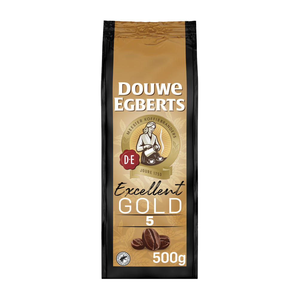 Aanbieding Douwe Egberts Excellent Gold - Koffiebonen 500 GR (ean 8711000261934)