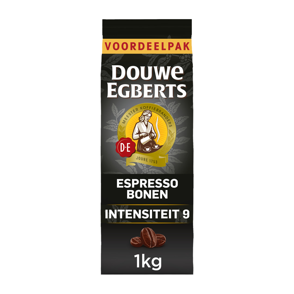 Aanbieding Douwe Egberts Espresso Voordeelpak - Koffiebonen 1 KG (ean 8711000859414)