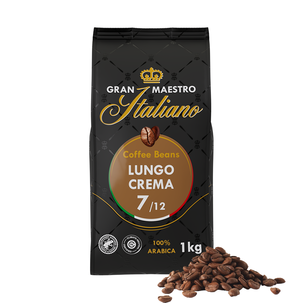 Aanbieding Gran Maestro Italiano Lungo Crema - Koffiebonen 1 KG (ean 8719418014128)