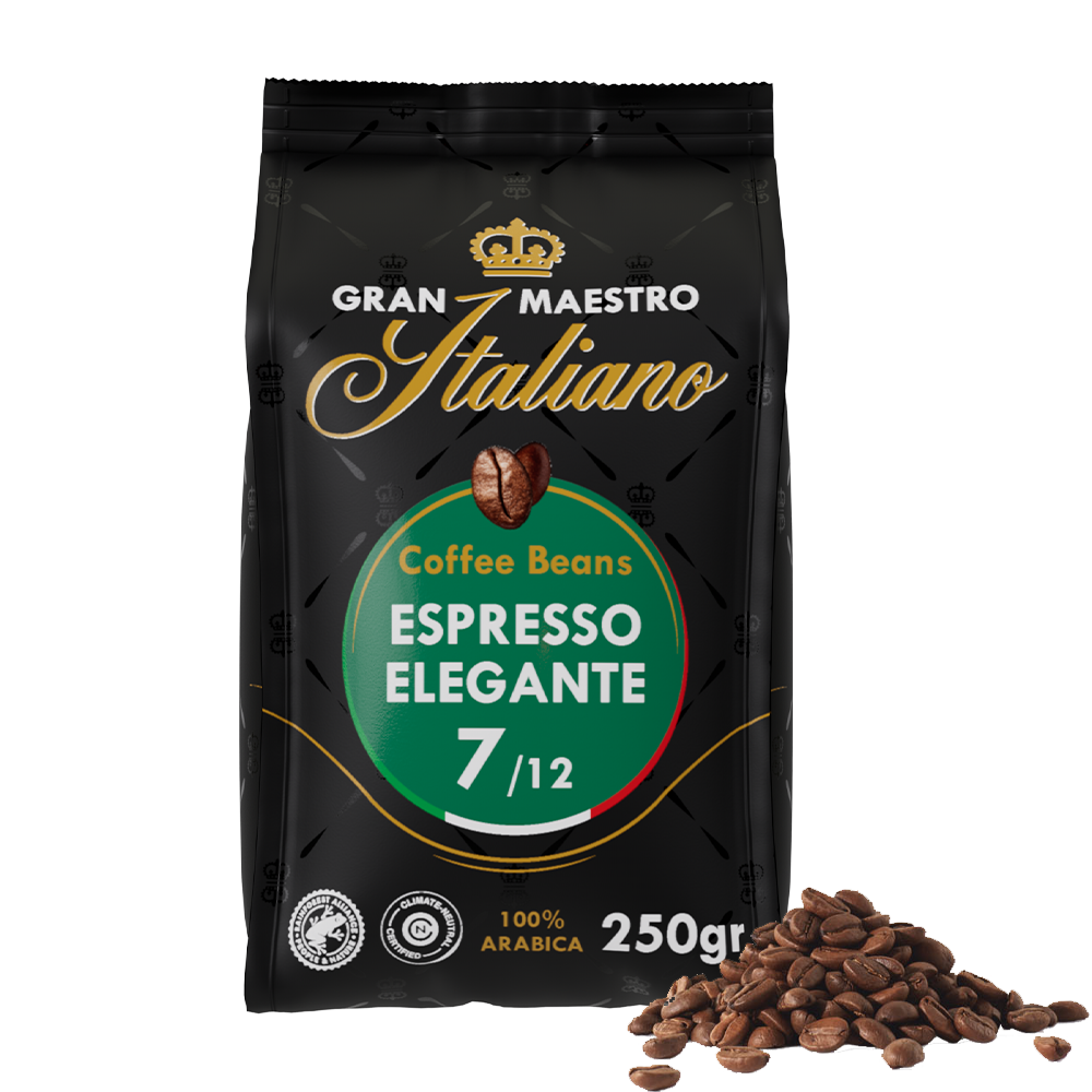 Aanbieding Gran Maestro Italiano - koffiebonen - Espresso Elegante (250 gram) (ean 8719418014944)