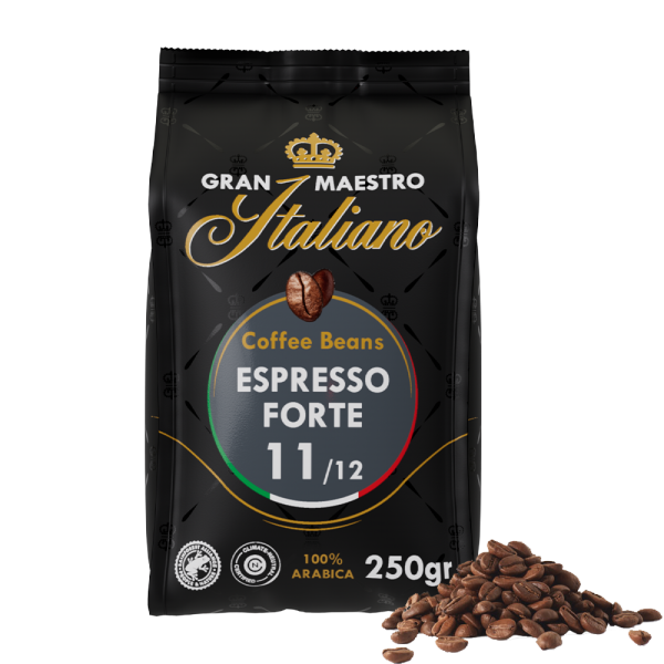 Aanbieding Gran Maestro Italiano - koffiebonen - Espresso Forte (250 gram) (ean 8719418014968)