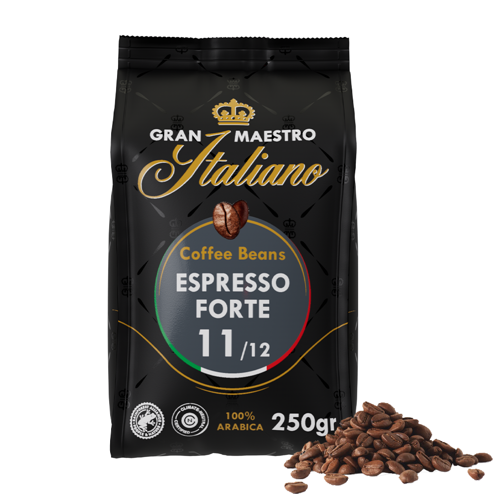 Aanbieding Gran Maestro Italiano - koffiebonen - Espresso Forte (250 gram) (ean 8719418014968)