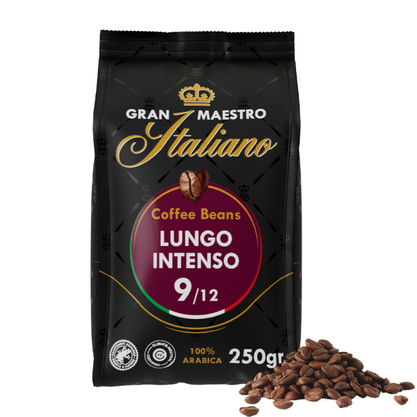 Aanbieding Gran Maestro Italiano - koffiebonen - Lungo Intenso (250 gram) (ean 8719418014906)