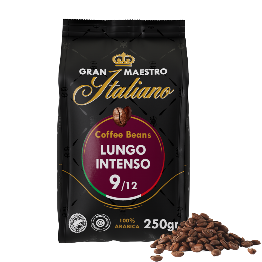 Aanbieding Gran Maestro Italiano - koffiebonen - Lungo Intenso (250 gram) (ean 8719418014906)