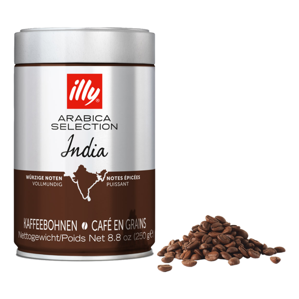 Aanbieding illy Arabica Selection India - Koffiebonen 250 GR (ean 8003753167299)
