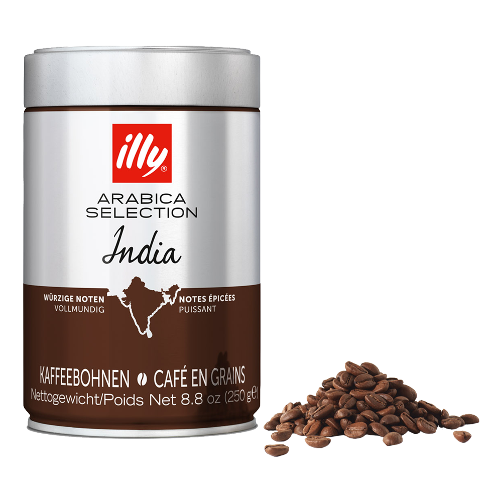 Aanbieding illy Arabica Selection India - Koffiebonen 250 GR (ean 8003753167299)