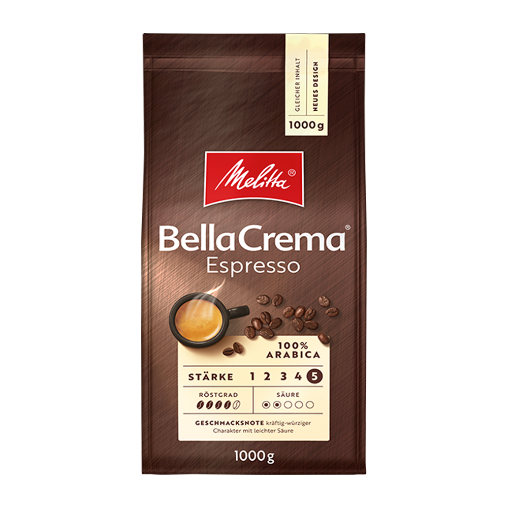 Aanbieding Melitta - koffiebonen - BellaCrema Espresso (ean 4002720008300)