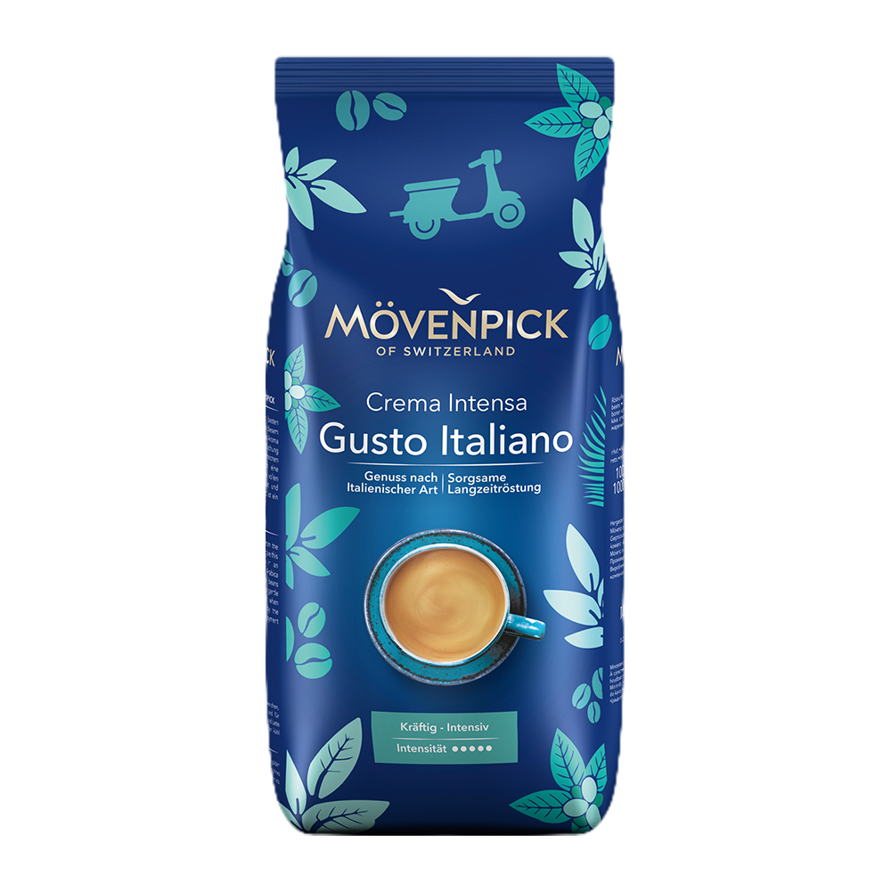 Aanbieding Mövenpick - koffiebonen - Cafe Crema Gusto Italiano (ean 4006581017815)