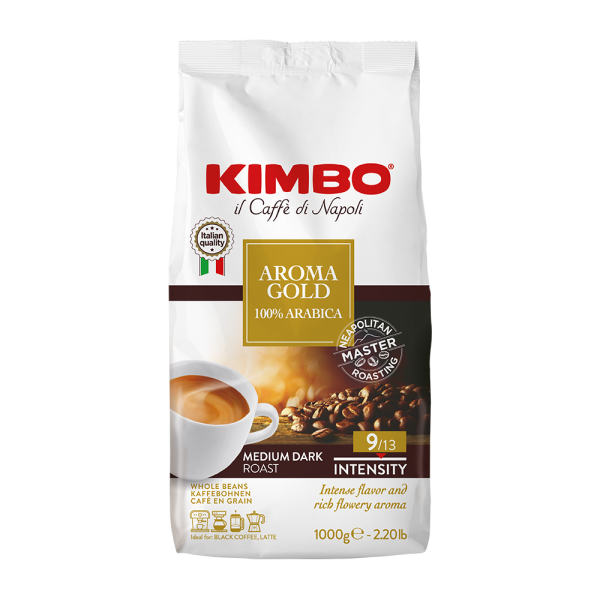 Aanbieding Kimbo - koffiebonen - Aroma Gold (ean 8002200102180)