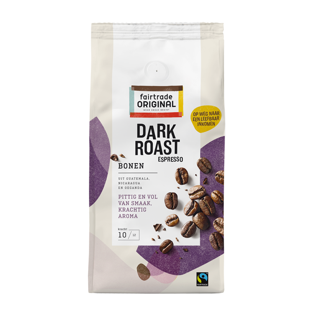 Aanbieding Fairtrade Original - koffiebonen - Dark Roast Espresso (ean 8711741358962)