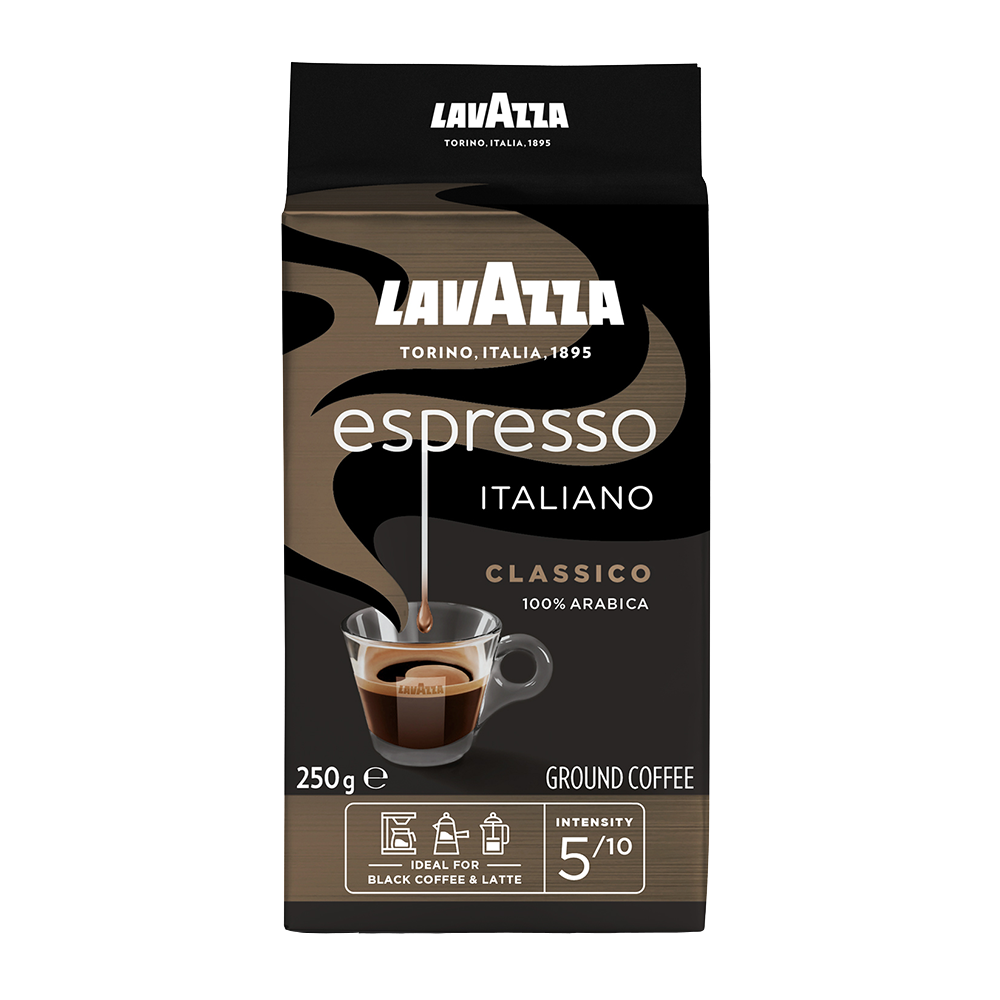 Aanbieding Lavazza - gemalen koffie - Caffè Espresso (ean 8000070012837)