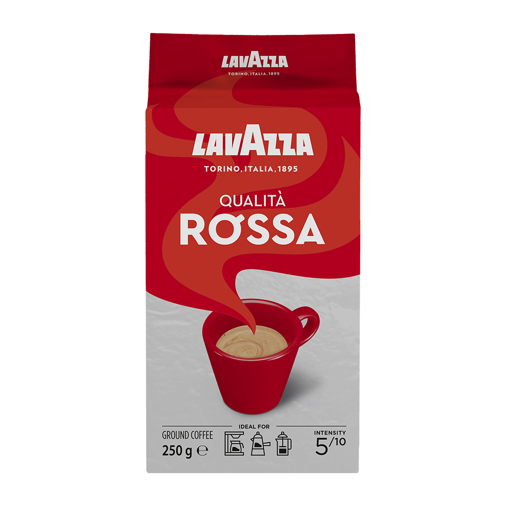 Aanbieding Lavazza - gemalen koffie - Qualita Rossa (ean 8000070035980)