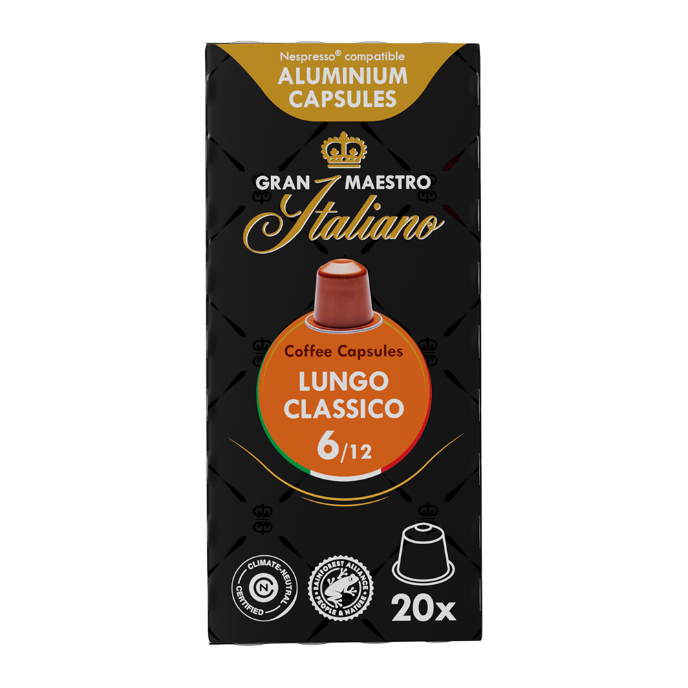 Aanbieding Gran Maestro Italiano Lungo Classico - 20 koffiecups (ean 8719418017334)