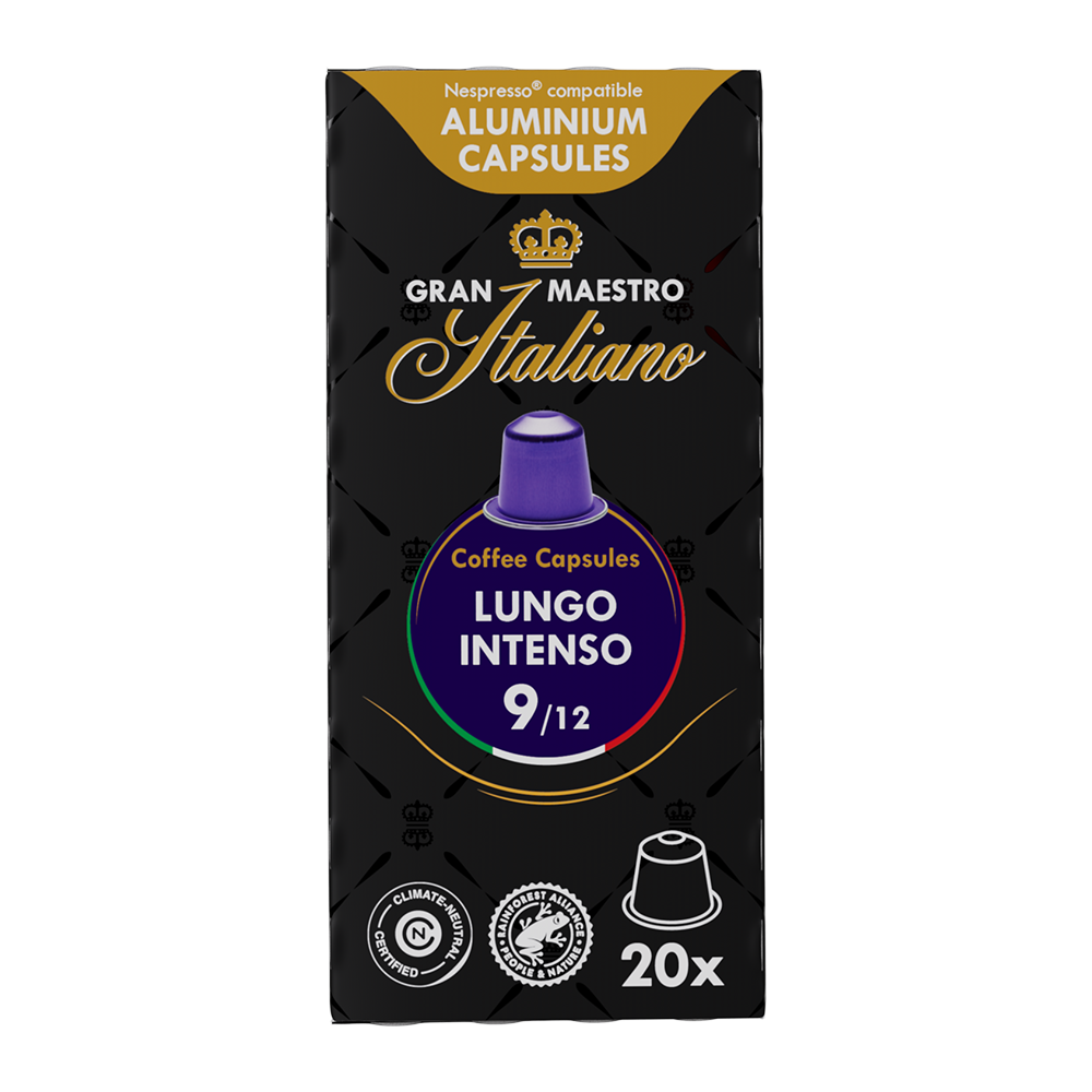 Aanbieding Gran Maestro Italiano Lungo Intenso - 20 koffiecups (ean 8719418017358)