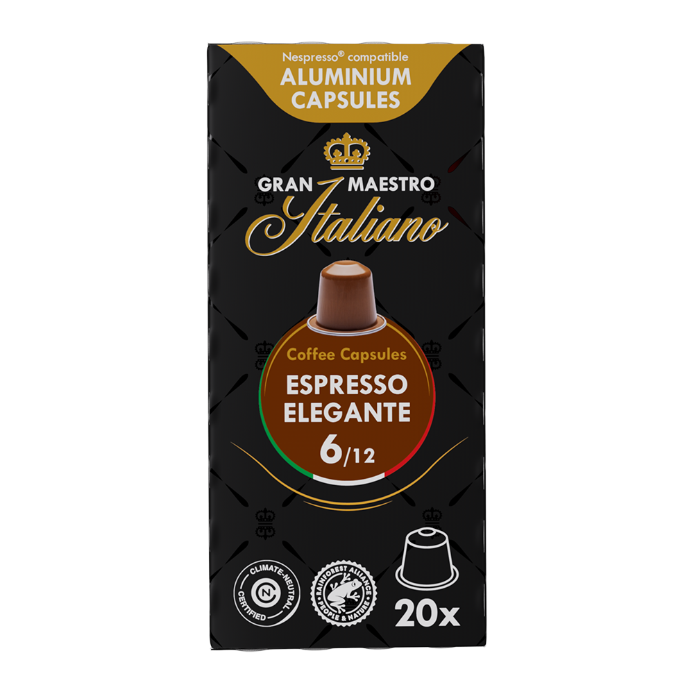 Aanbieding Gran Maestro Italiano Espresso Elegante - 20 koffiecups (ean 8719418017396)