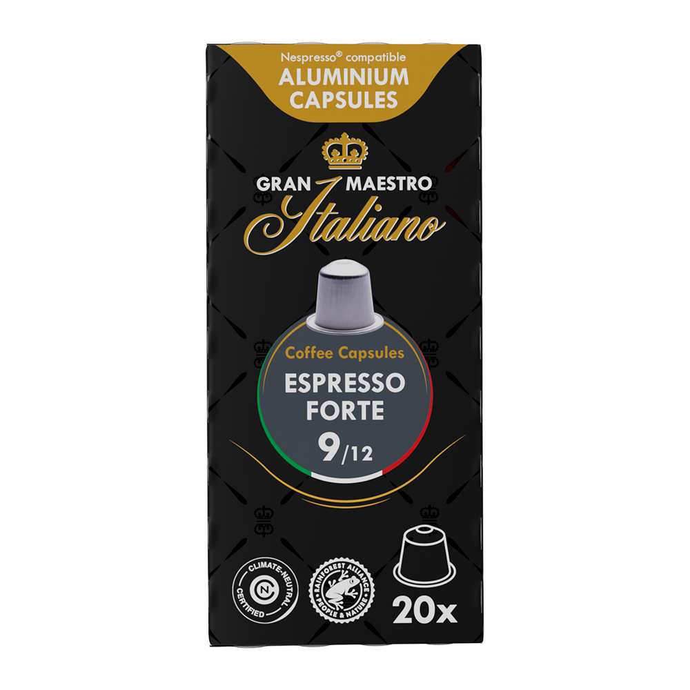 Aanbieding Gran Maestro Italiano Espresso Forte - 20 koffiecups (ean 8719418017419)