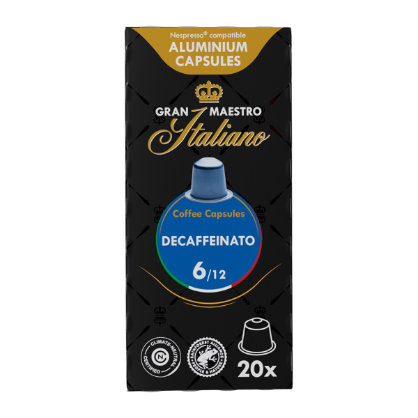 Aanbieding Gran Maestro Italiano Decaffeinato - 20 koffiecups (ean 8719418017471)