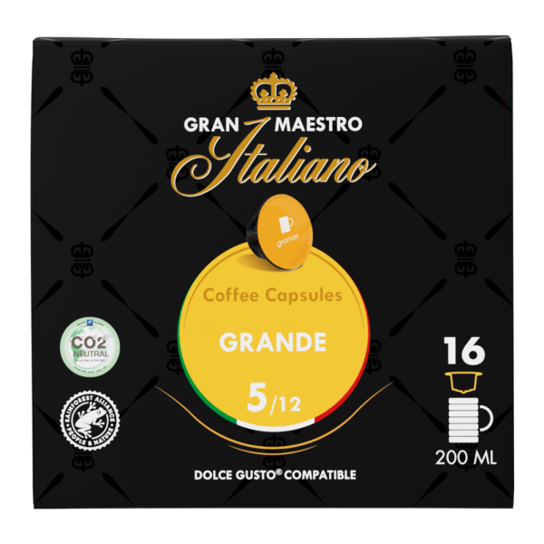 Aanbieding Gran Maestro Italiano - Grande - 16 DG cups (ean 8719418019130)