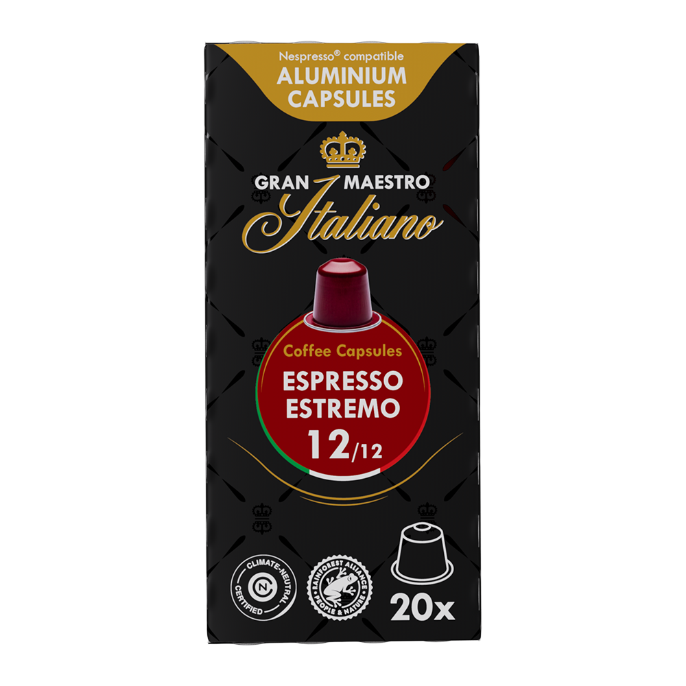 Aanbieding Gran Maestro Italiano Espresso Estremo - 20 koffiecups (ean 8719418029252)