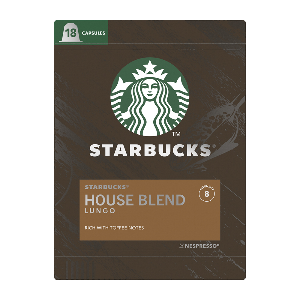 Aanbieding Starbucks House Blend Lungo - 18 koffiecups (ean 7613287418890)