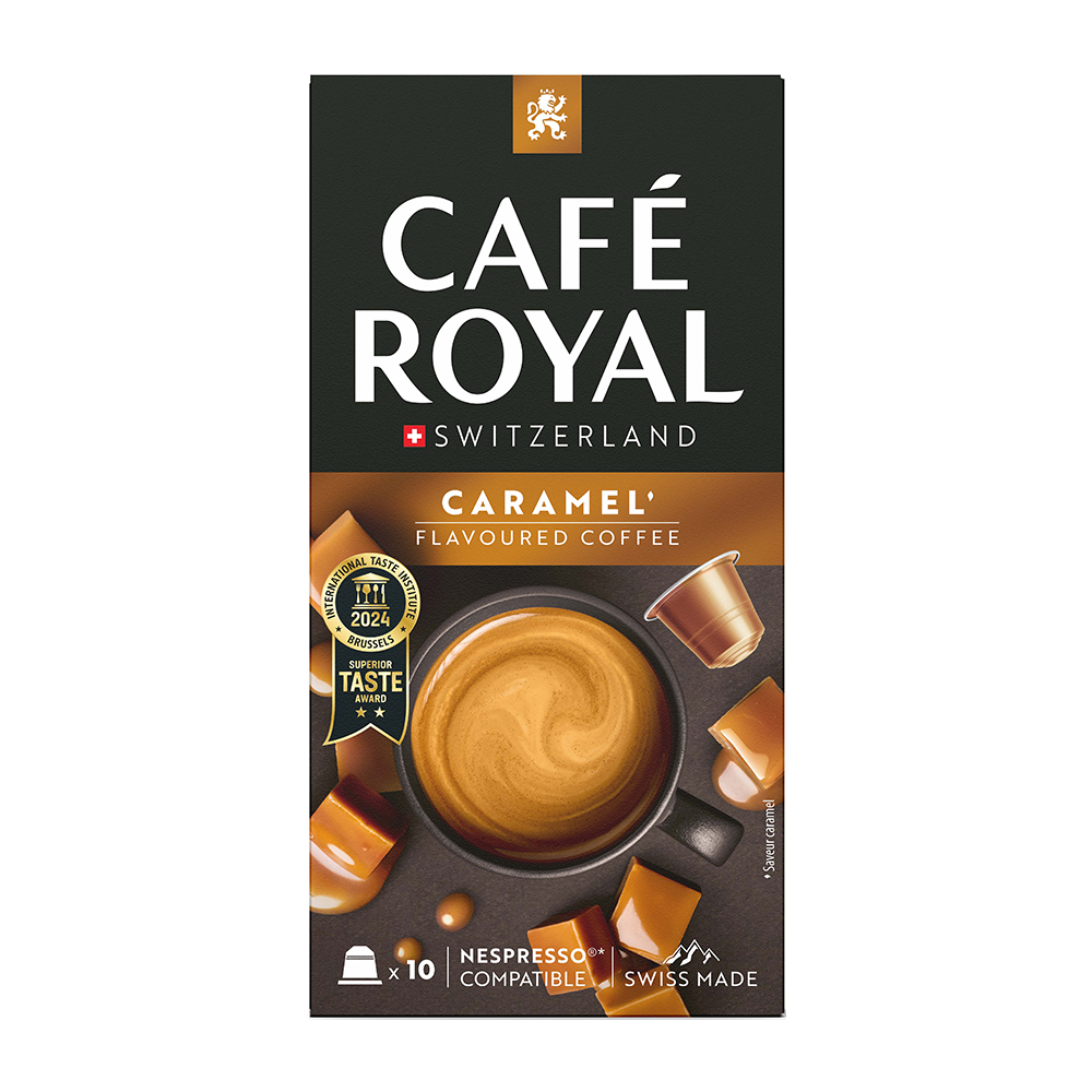 Aanbieding Café Royal Caramel - 10 koffiecups (ean 7617014189800)