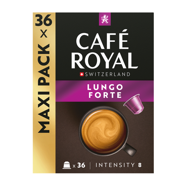 Aanbieding Café Royal Lungo Forte - 36 koffiecups (ean 7617014193173)