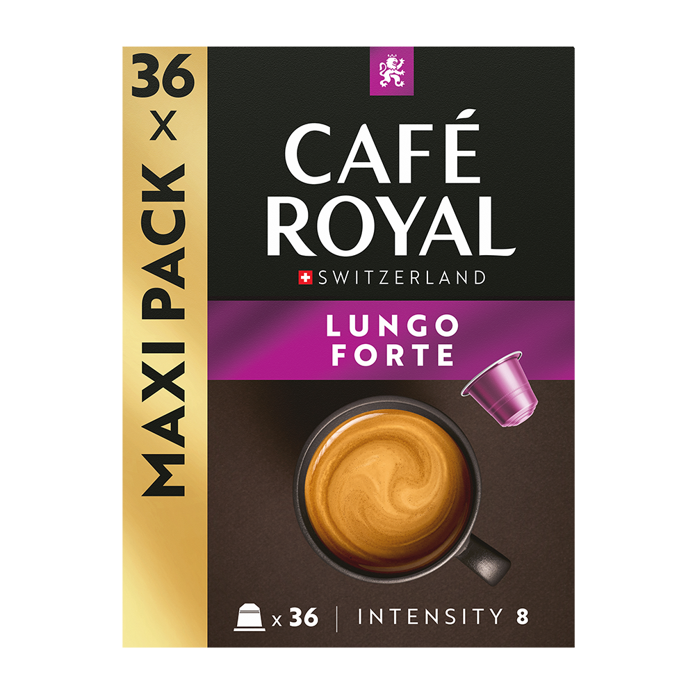 Aanbieding Café Royal Lungo Forte - 36 koffiecups (ean 7617014193173)