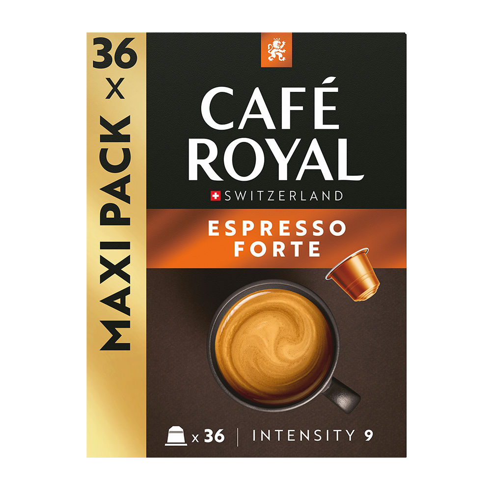 Aanbieding Café Royal Espresso Forte - 36 koffiecups (ean 7617014193210)