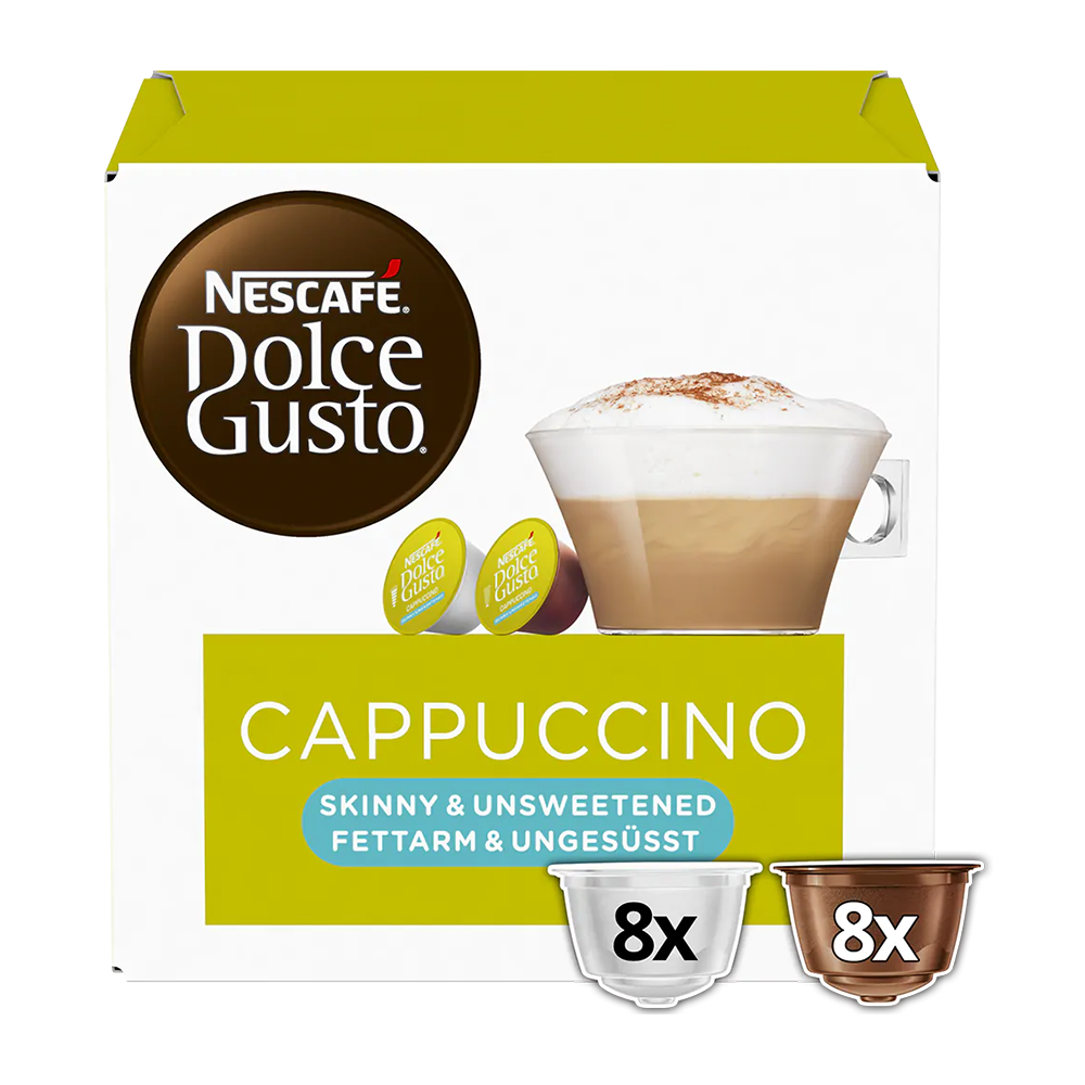 Aanbieding Dolce Gusto - Cappuccino Skinny - 16 DG cups (ean 7613032802035)