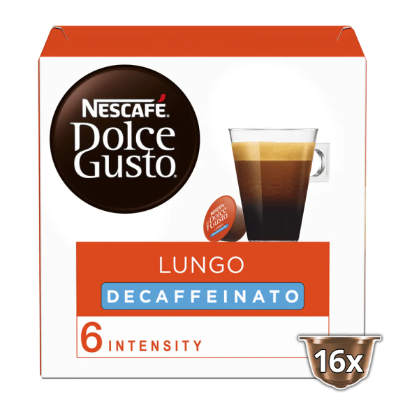 Aanbieding Dolce Gusto - Lungo Decaffeinato - 16 DG cups (ean 7613031794331)